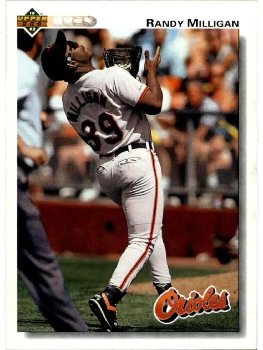 Randy Milligan 1992 Upper Deck MLB #181 Baseball Card Baltimore Orioles